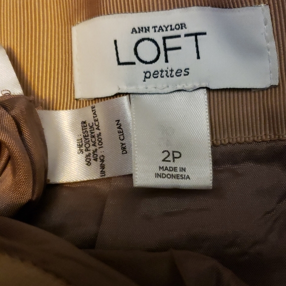 LOFT ANN TAYLOR PETITE TWO-TONED SKIRT SZ 2P - Picture 8 of 8